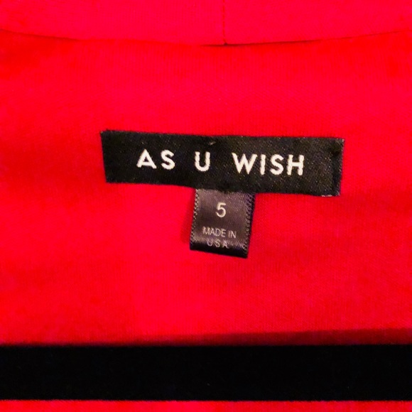 {As u wish}Hot red cap sleeve peplum bodycon dress - Picture 8 of 8